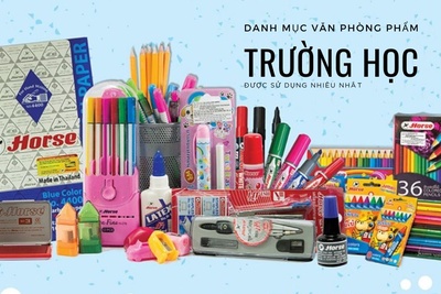 Danh mục văn phòng phẩm trường học được sử dụng nhiều nhất