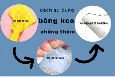 Cách sử dụng băng keo chống thấm đơn giản mà hiệu quả