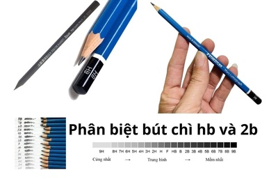 So sánh và phân biệt bút chì HB và 2B loại nào tốt hơn