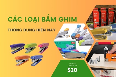 Các loại ghim bấm giấy thông dụng hiện nay