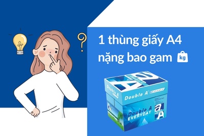 Hỏi 1 thùng giấy a4 bao nhiêu gam (kg)