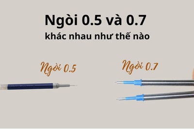 Phân biệt ngòi 0.5 và 0.7 khác nhau như thế nào