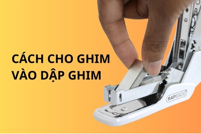 Hướng dẫn cách cho ghim vào dập ghim đơn giản, nhanh chóng