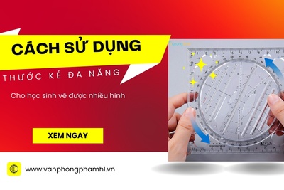 Cách sử dụng thước kẻ đa năng cho học sinh