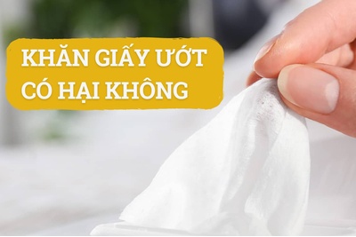 Sử dụng khăn giấy ướt có hại không?