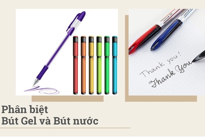 Bút gel và bút nước khác nhau như thế nào
