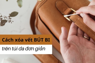 Cách xóa vết bút bi trên túi da đơn giản tại nhà