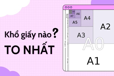 Khổ giấy nào to nhất? Kích thước bao nhiêu?