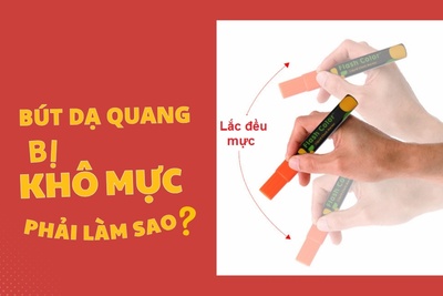 Bút dạ quang bị khô mực phải làm sao