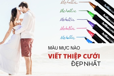 Nên chọn màu mực viết thiệp cưới nào đẹp nhất