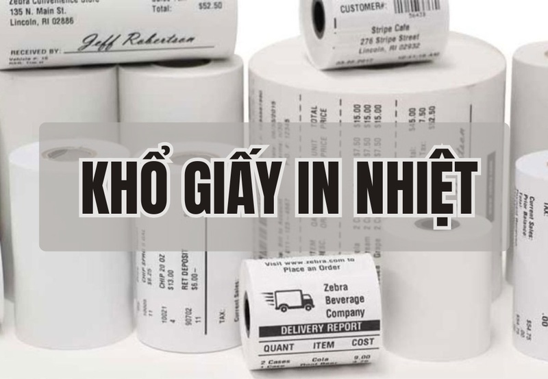 Tổng hợp các khổ giấy in nhiệt (in bill) hóa đơn hiện nay