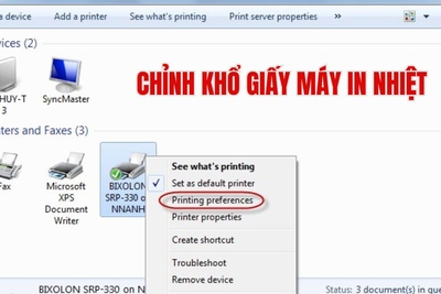 Hướng dẫn cách căn chỉnh khổ giấy máy in nhiệt chính xác nhất