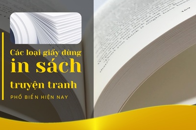 Các loại giấy in sách, truyện tranh phổ biến hiện nay