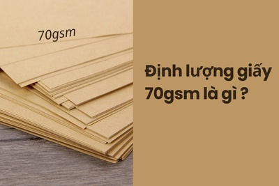 Định lượng giấy 70gsm là gì ?