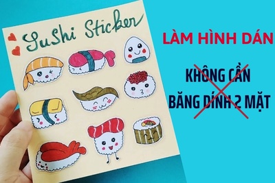 Cách làm hình dán không cần băng dính 2 mặt