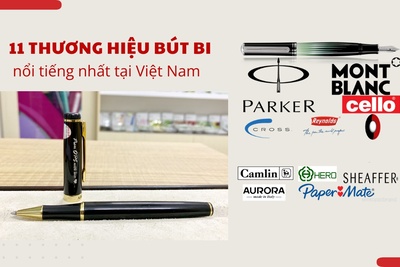 Top 11 thương hiệu bút bi nổi tiếng nhất tại Việt Nam