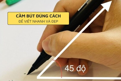 Hướng dẫn tư thế cầm bút đúng cách để viết nhanh và đẹp