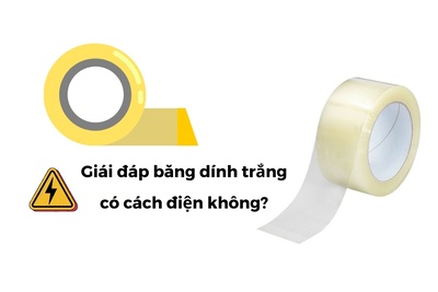 Giái đáp băng dính trắng có cách điện không?