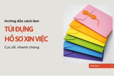 Hướng dẫn cách làm túi đựng hồ sơ xin việc cực dễ