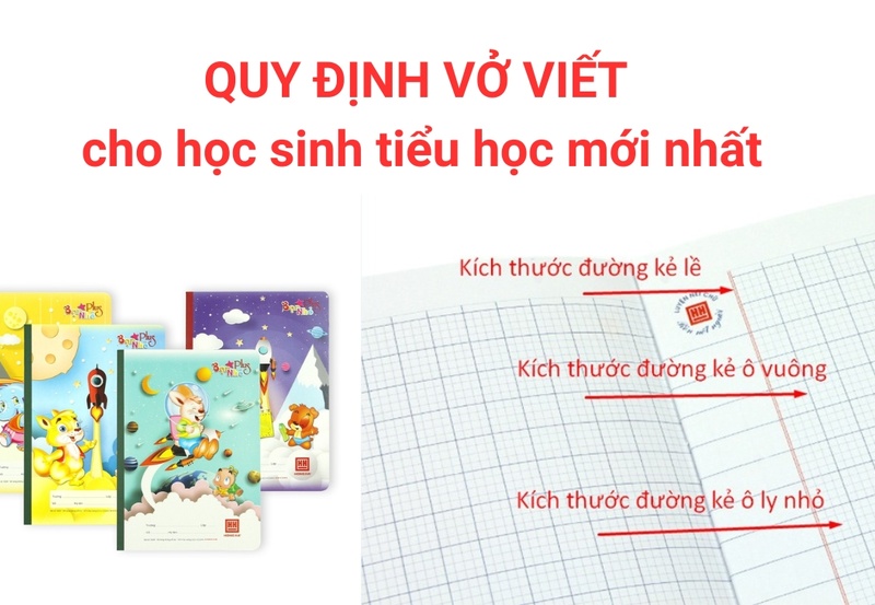 QUY ĐỊNH VỞ VIẾT CHO HỌC SINH TIỂU HỌC