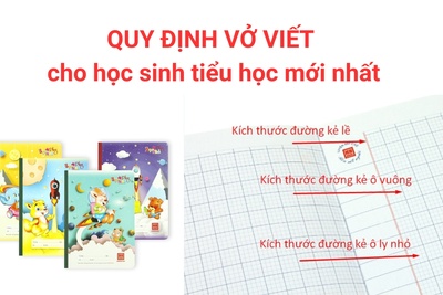 Quy định vở viết cho học sinh tiểu học mới nhất