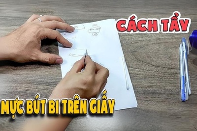 Cách xoá mực bút bi trên giấy A4 cực đơn giản
