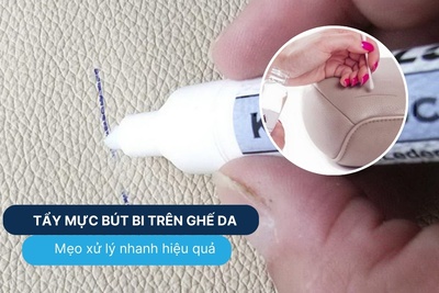 Mẹo xử lý tẩy mực bút bi trên ghế da hiệu quả bất ngờ