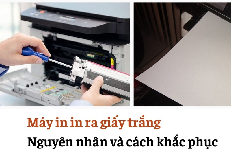 Máy in in ra giấy trắng: Nguyên nhân và cách khắc phục