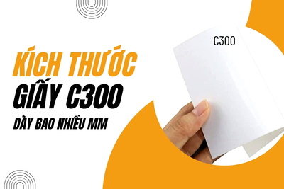 Kích thước giấy C300 dày bao nhiêu mm?
