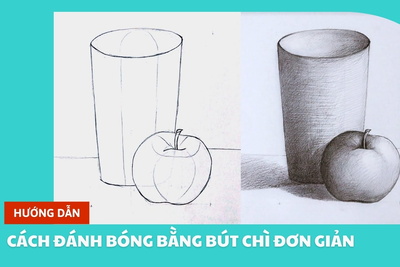 Hướng dẫn cách đánh bóng bằng bút chì đơn giản