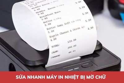 Cách khắc phục nhanh máy in nhiệt bị mờ chữ (mờ mực)