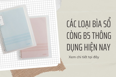 Danh sách các loại bìa sổ còng B5 thông dụng hiện nay