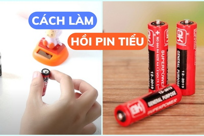 Hướng dẫn cách làm hồi pin tiểu tại nhà