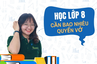 Học lớp 8 cần bao nhiêu quyển vở ghi?