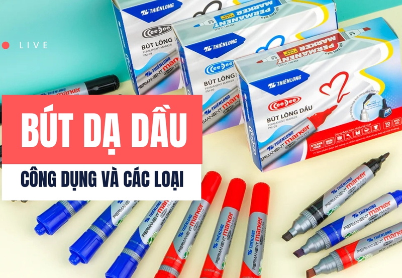 Bút dạ dầu là gì? Công dụng và các loại thông dụng nhất