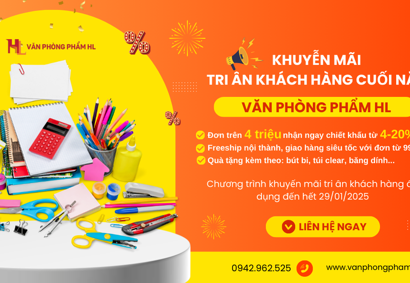 Chương trình khuyến mãi tri ân khách hàng nhân dịp cuối năm chào xuân 2025