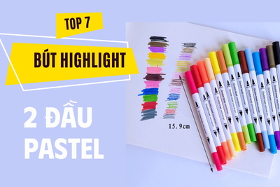 TOP 7 thương hiệu bút highlight 2 đầu pastel tốt nhất