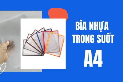 Các loại bìa nhựa trong suốt A4 (cứng, dẻo) tốt nhất