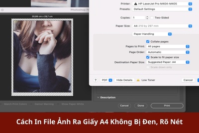 Cách In File Ảnh Ra Giấy A4 Không Bị Đen, Rõ Nét