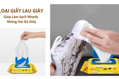 Giấy Lau Giày Giúp Làm Sạch Nhanh, Không Hại Da Giày