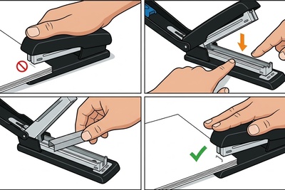 Cách Sửa Ghim Bấm Giấy Khi Bấm Không Ra Ghim