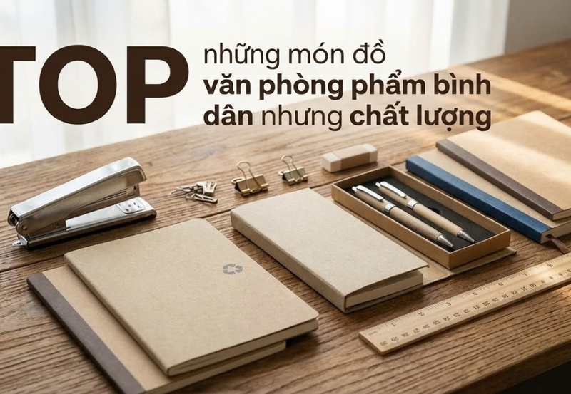 TOP những món đồ văn phòng phẩm bình dân nhưng chất lượng