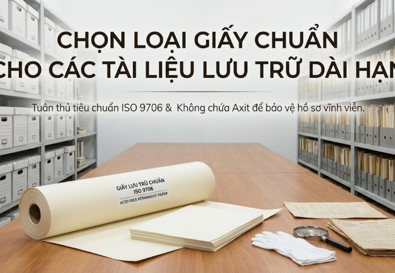 Chọn loại giấy chuẩn cho các tài liệu lưu trữ dài hạn