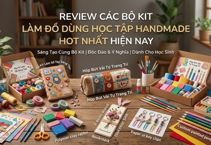 Review các bộ kit làm đồ dùng học tập handmade hot nhất hiện nay