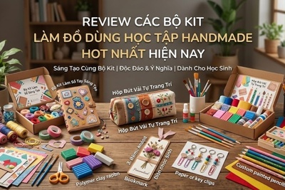 Review các bộ kit làm đồ dùng học tập handmade hot nhất hiện nay