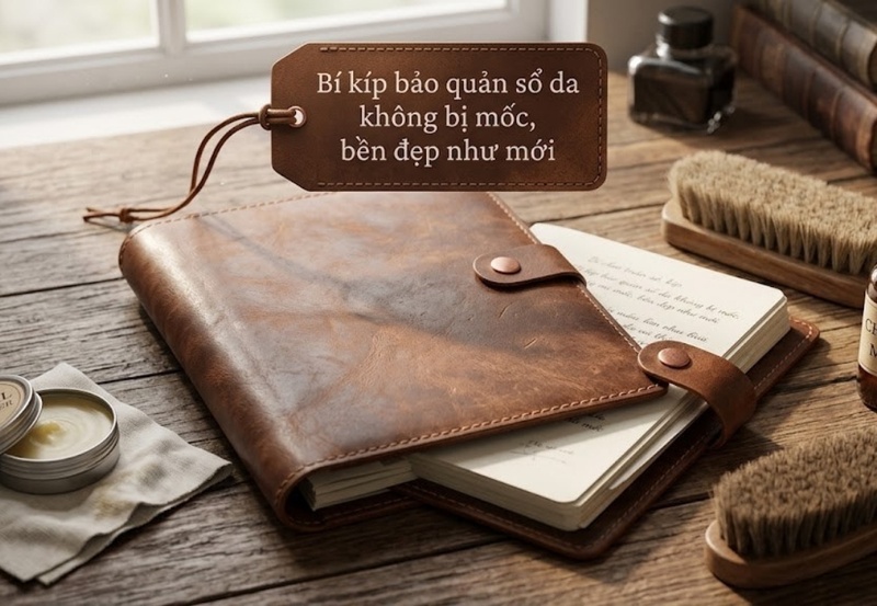 Bí kíp bảo quản sổ da không bị mốc, bền đẹp như mới