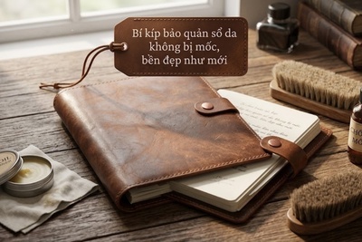 Bí kíp bảo quản sổ da không bị mốc, bền đẹp như mới