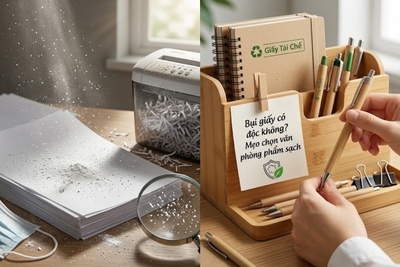 Bụi giấy có độc không? Mẹo chọn văn phòng phẩm sạch