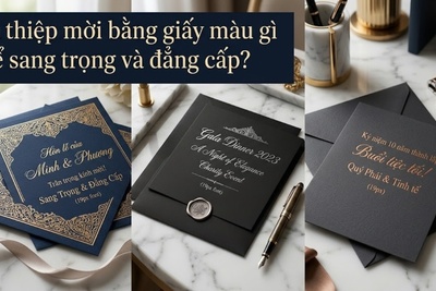 In thiệp mời bằng giấy màu gì để sang trọng và đẳng cấp?