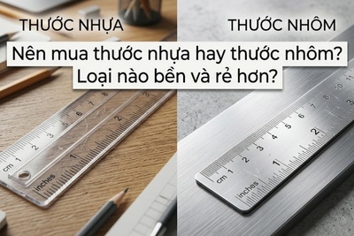 Nên mua thước nhựa hay thước nhôm? Loại nào bền và rẻ hơn?
